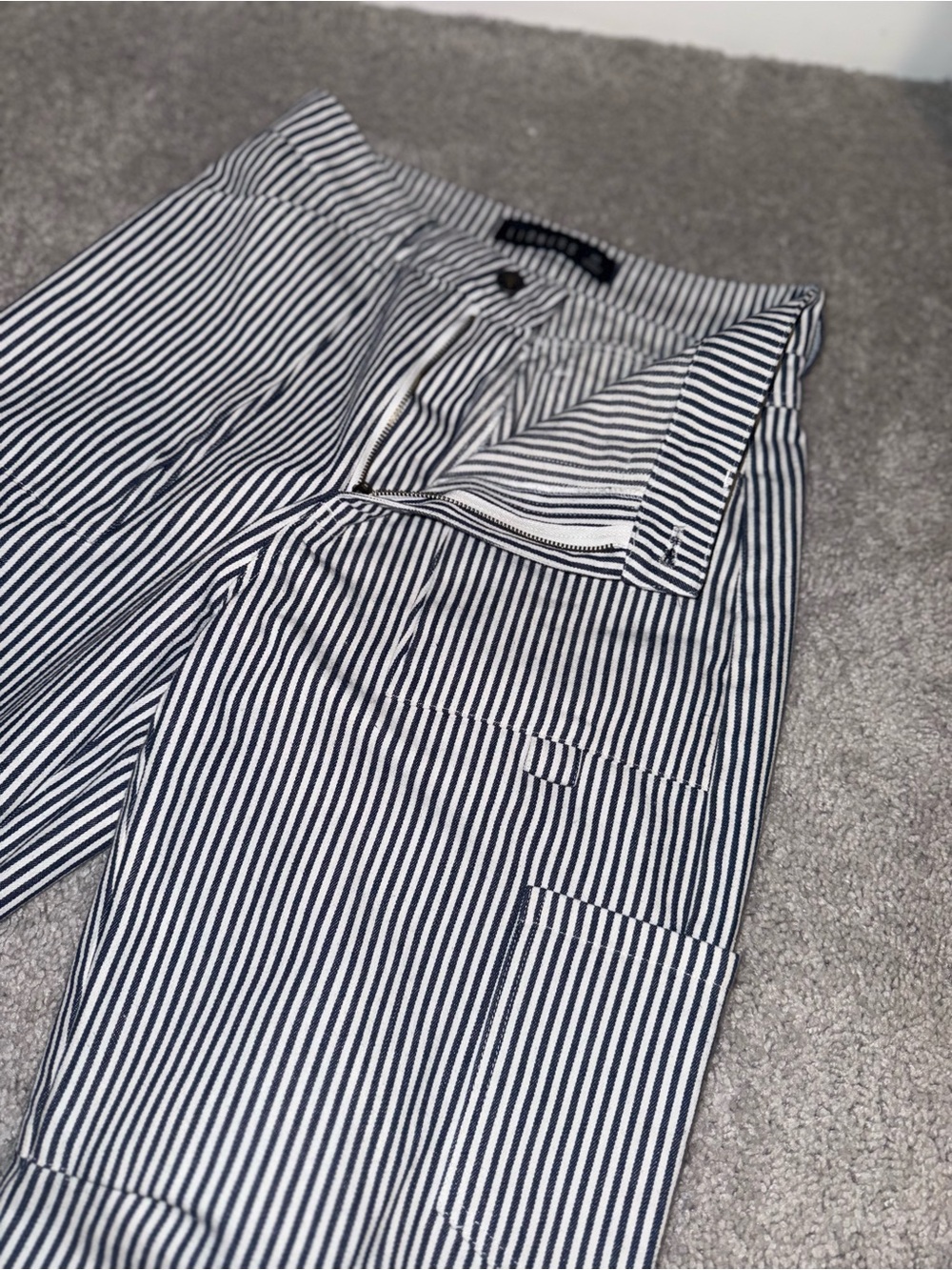 Lioness Black & White Striped Straight Leg Pants - Picture 2 of 3